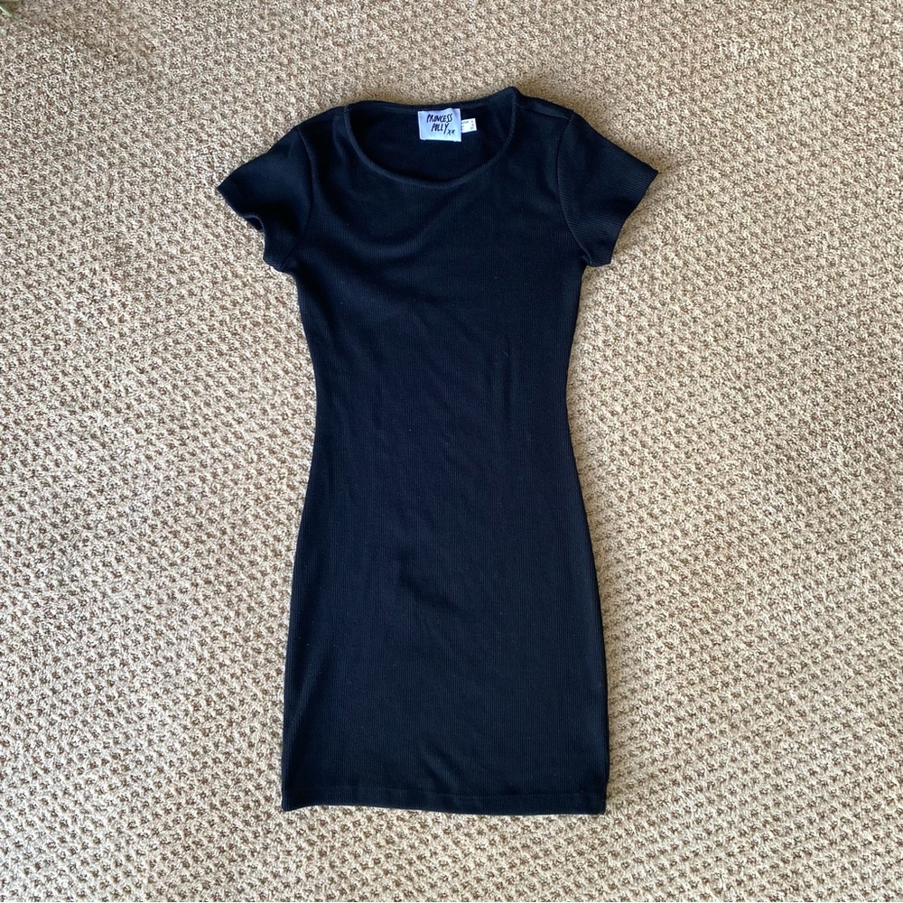 Princess Polly black ribbed dress